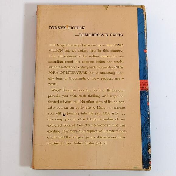 World Out of Mind J.T. M'Intosh 1953 Doubleday Book Club Edition HC DJ Sci-Fi - Picture 2 of 7